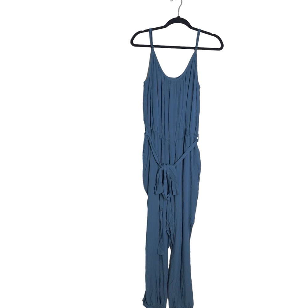 City Chic Capri Teal Jumpsuit Size 16 - Picture 4 of 10